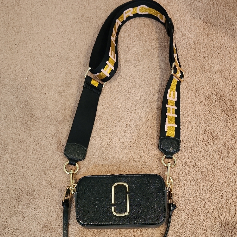 Marc Jacobs Black Snapshot Camera Crossbody Bag